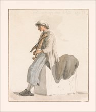 Son of Captain Erié with violin, 1778. Creator: Louis Ducros.