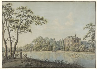 View of Huis Over Holland with tea dome on the Vecht in Nieuwersluis, 1782-1837. Creator: Pieter Bartholomeusz. Barbiers.