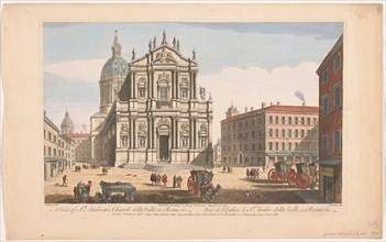 View of the church Sant'andrea della Valle in Rome, 1750. Creator: Thomas Bowles.