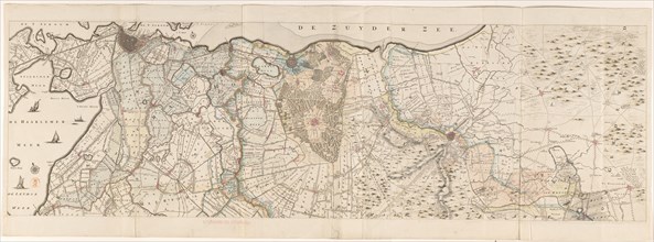 Map of the province of Utrecht (upper part), 1743. Creators: Thomas Doesburgh, Gerard Hoet.
