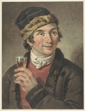 Portrait of Adriaan de Lelie, with hat on, 1765-1820. Creator: Adriaan De Lelie.