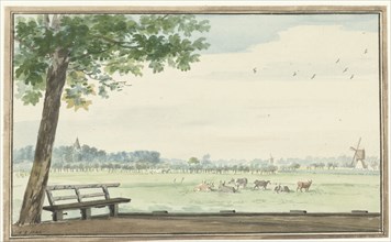 The Hamlet, De Lindt, in the Zwijndrechtse Waard near Meerdervoort, 1742. Creator: Aert Schouman.