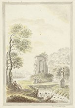 Arcadian landscape, 1770. Creator: D Nachenius.