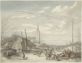Winter landscape, 1780. Creator: Dirk Jan van der Laan.