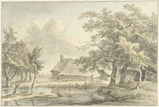 Farm in Eext (Drenthe), 1755-1818. Creator: Egbert van Drielst.