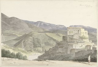 Italian landscape at Subiaco, 1787-1847. Creator: Josephus Augustus Knip.