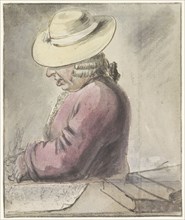 Portrait of Johann Goll van Franckenstein, with hat, facing left, 1783. Creator: Louis Bernard Coclers.