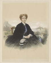 Portrait of Maria Elisabeth Adolphine Waller-Schill, 1866. Creator: Louis Chantal.