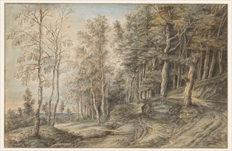 Forest landscape, 1605-1673. Creator: Lucas van Uden.