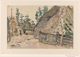 Farmyard, 1873-1932. Creator: Willem Steenhoff.