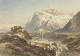 Mountain landscape, 1869. Creator: Willem Jan van den Berghe.