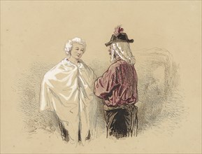 Two men in conversation, 1814-1866. Creator: Paul Gavarni.