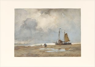 View of the beach, c.1895. Creator: Jan Hendrik Weissenbruch.