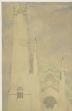 Design for a church, 1877-1932. Creator: Marius Bauer.