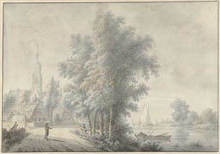 View of a village with church tower, 1758-1815. Creator: Nicolaas Wicart.