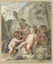 Children's bacchanal, 1751. Creator: Abraham Delfos.