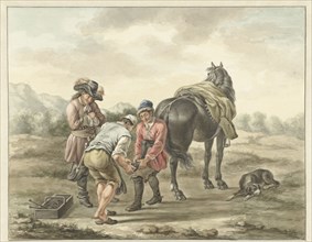 Farrier in landscape, 1741-1820. Creator: Abraham Delfos.