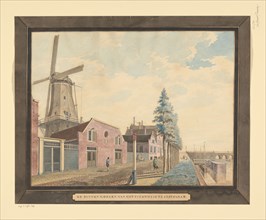 View of the prison windmill in Amsterdam, 1800-1900. Creator: Anon.