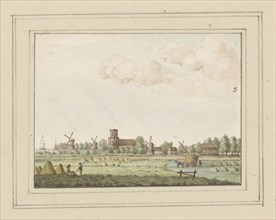 View of the village of Aartswoud, c. 1752. Creator: Anon.