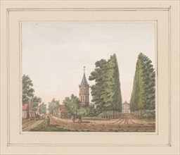 View of Oostkapelle with Huis Rijnsburg in Zeeland, c. 1750-c. 1800. Creator: Anon.