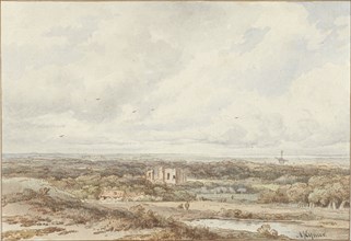 View from the dunes of the ruin of Brederode, 1813-1863. Creator: Arnoldus Johannes Eymer.