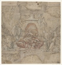 Design for an Easter altar scene, 1645-1649. Creator: Baldassare Franceschini.