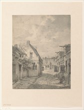Village street with low houses, 1796-1870. Creator: Bruno van Straaten.