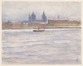 View of Mainz from the river, 1894. Creator: Carel Nicolaas Storm.