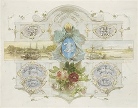 Congratulation on the silver wedding of Otto Rudolph Vom Rath and Anna Maria Louise Bunge, 1885. Creator: Charles Rochussen.