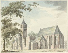 Church in Warmond, 1783. Creator: Hendrik Tavenier.