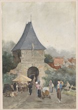 Veerpoort in Schoonhoven, 1884. Creator: J. de Jong Ezn.