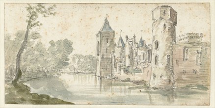 View of Egmond Castle, 1606-1656. Creator: Jan van Goyen.