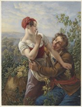 The amorous winegrower, 1829-1898. Creator: Jan Hendrik Neuman.