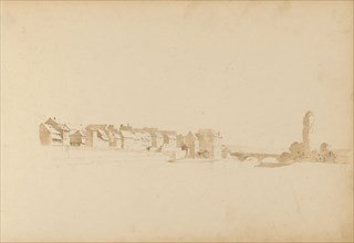 View of a city on a river, 1820-1896. Creator: Kasparus Karsen.