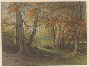 Forest view near Oosterbeek, 1834-1906. Creator: Maria Vos.