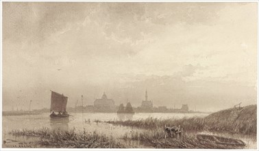 View of Veere, 1855. Creator: Petrus Franciscus Greive.