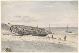 Schuiten on the beach, 1834-1893. Creator: Willem Antonie van Deventer.