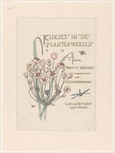 Design for title page of "Kijkjes in de plantenwereld" (Peeks into the plant..., in or before 1893. Creator: Willem Wenckebach.