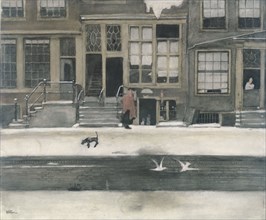 The Kromboomsloot in Amsterdam, 1870-1919. Creator: Willem Witsen.