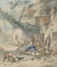 Merry company at an inn, 1720-1792. Creator: Aert Schouman.