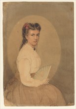 Portrait of Anna Maria Augusta Hilverdink, 1852-1914. Creator: Anthony Cornelis Cramer.