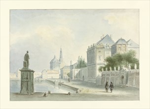 Italian cityscape, 1800-1880. Creator: Bartholomeus Johannes van Hove.