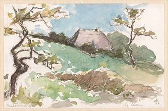 Landscape with farm at Materborn near Kleve, 1892. Creator: Carel Nicolaas Storm.