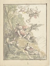 Apollo and the Muses on Parnassus, 1677-1755. Creator: Elias van Nijmegen.