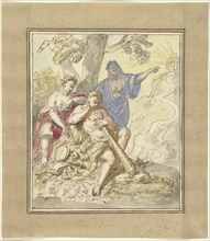 Hercules at the crossroads, 1677-1755. Creator: Elias van Nijmegen.