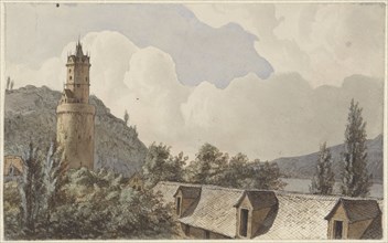 View over Andernach and the Rhine, 1820-1872. Creator: Hendrik Abraham Klinkhamer.