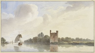 Ruins of Huis te Merwede near Dordrecht on the Maas, 1820-1872. Creator: Hendrik Abraham Klinkhamer.