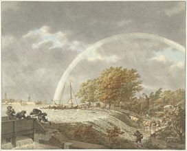 Autumn, evening and water; the four seasons, times of day and elements, 1797. Creator: Jacob Cats.