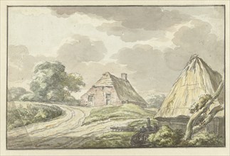 Farm house at the fork of a country road, 1783. Creator: Jan Bulthuis.