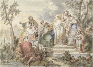 The discovery of Moses, 1744-1781. Creator: Jean Baptiste Le Prince.
